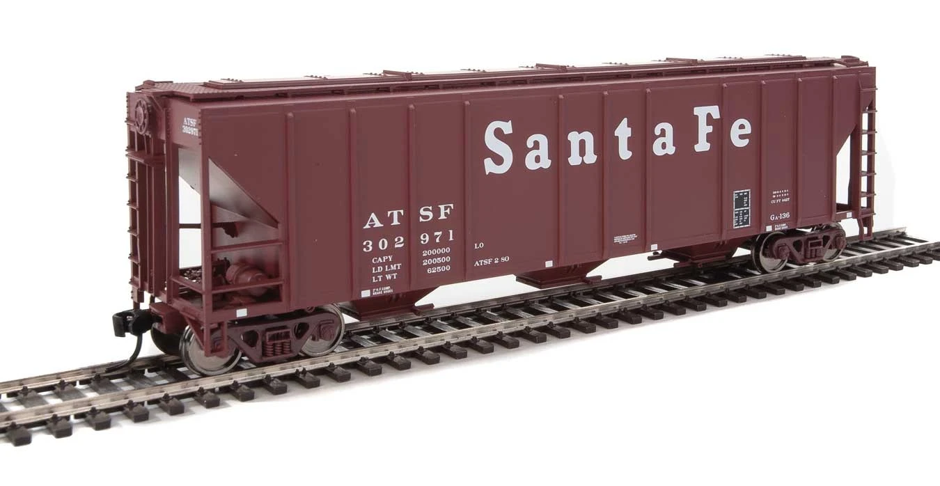 Walthers Mainline 910-7453 HO Scale 50' PS-2 CD 4427 Covered Hopper Santa Fe ATSF 302971 1 Walthers Mainline 910-7453 HO Scale 50' PS-2 CD 4427 Covered Hopper Santa Fe ATSF 302971