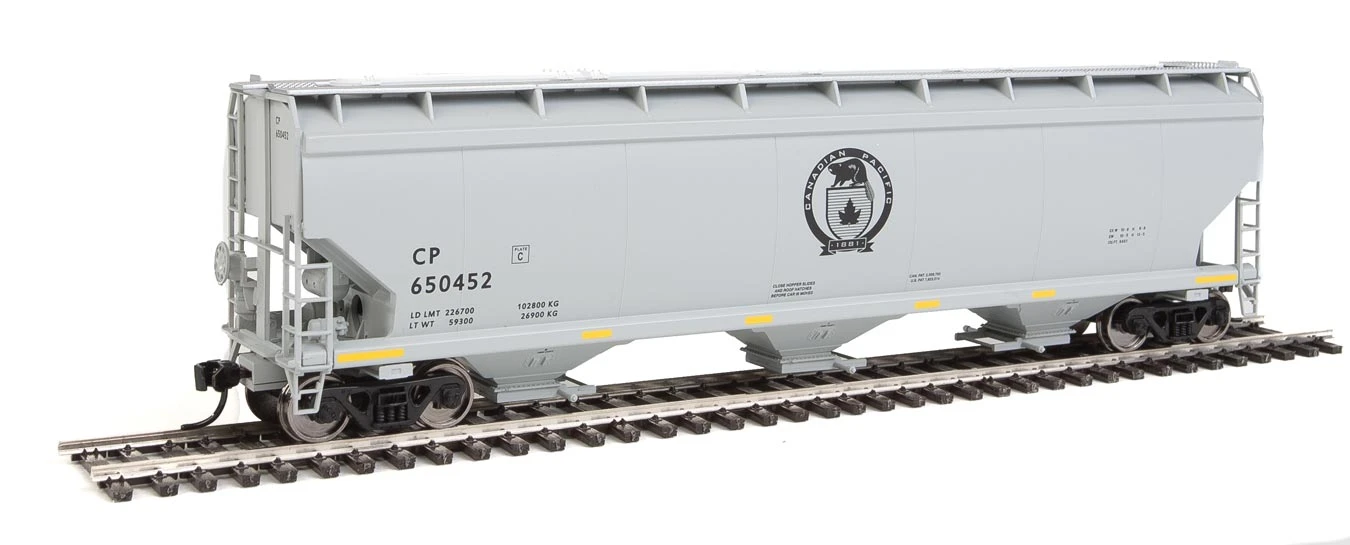 Walthers Mainline 910-7638 HO Scale 60' NSC 5150 3 Bay Covered Hopper Canadian Pacific CP 650452 1 Walthers Mainline 910-7638 HO Scale 60' NSC 5150 3 Bay Covered Hopper Canadian Pacific CP 650452