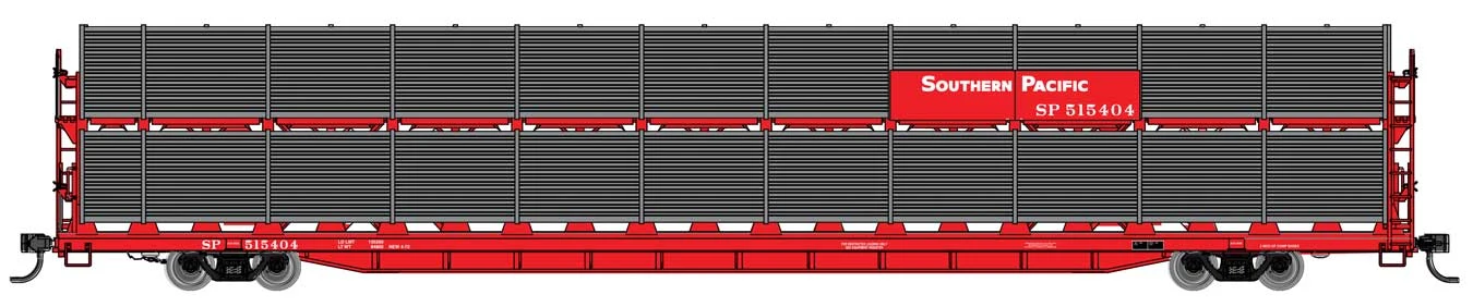 Walthers Mainline 910-8127 HO Scale 89' Bi-Level Shielded Auto Rack Southern Pacific SP 515436 1 Walthers Mainline 910-8127 HO Scale 89' Bi-Level Shielded Auto Rack Southern Pacific SP 515436