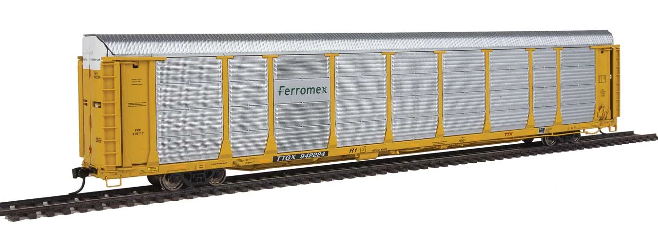Walthers Proto 920-101359 HO Scale 89' Bi-Level Auto Carrier Ferromex FXE 210117 TTGX 942224 1 Walthers Proto 920-101359 HO Scale 89' Bi-Level Auto Carrier Ferromex FXE 210117 TTGX 942224